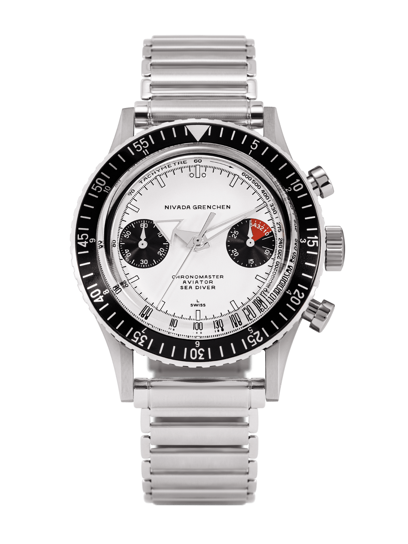 White Panda INTER.BEZEL - Manual - Nivada Grenchen