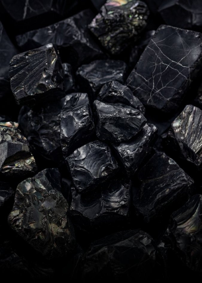Raw shungite mineral
